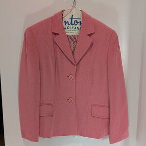 Style & Co Petite Pink Silk Jacket and Blouse P8